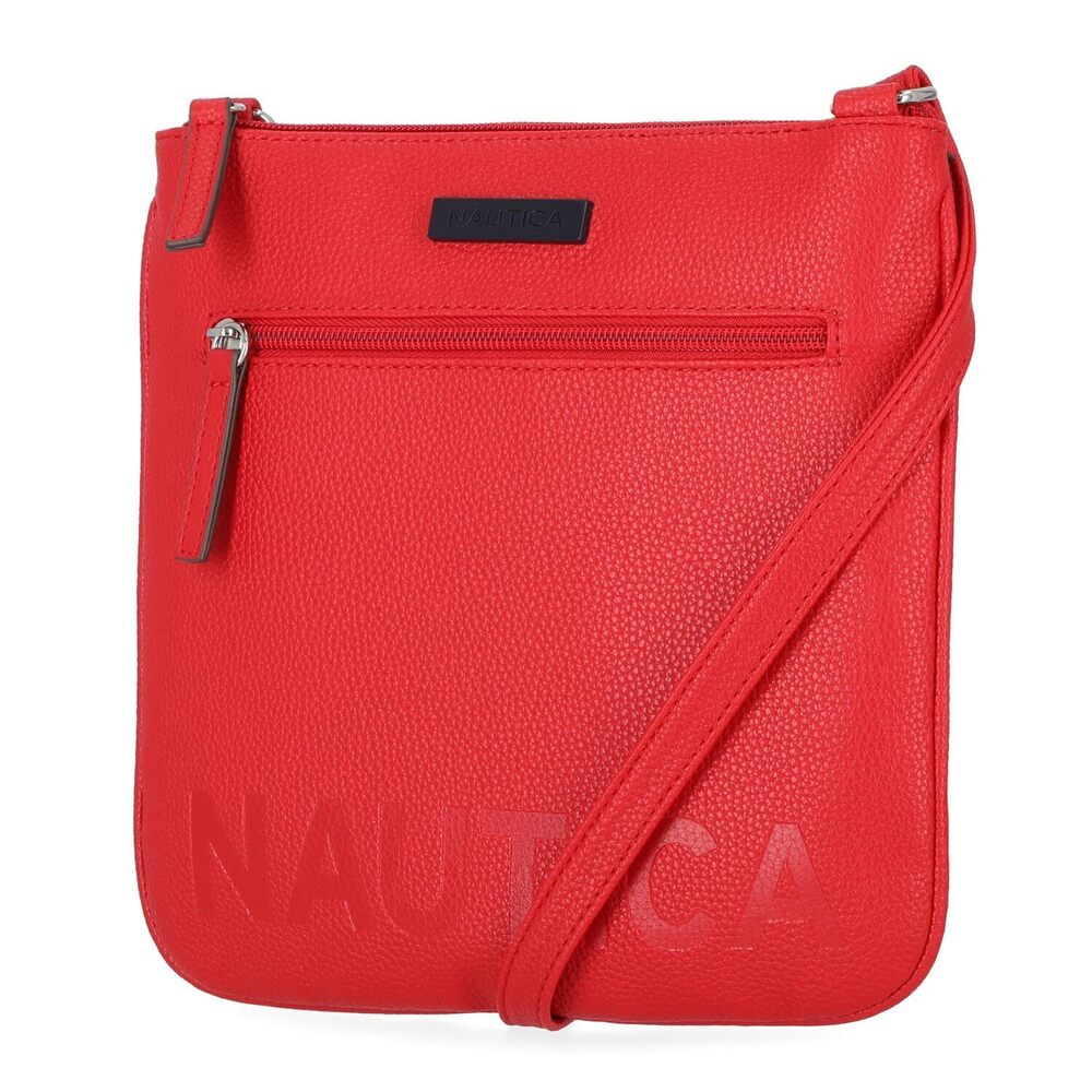 5973 Lakeside Signature Jaquard North South Crossbody Bag